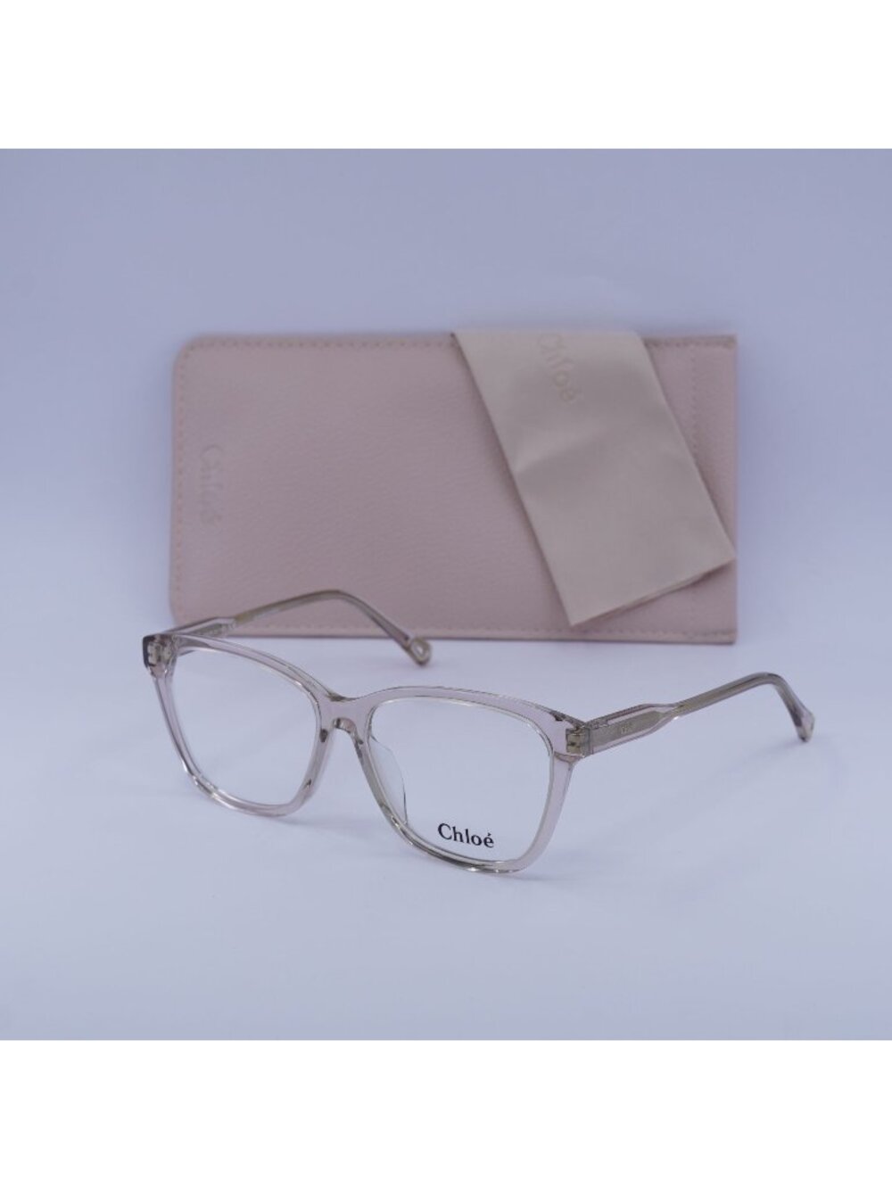 Chloe CH0084OA 003 Square Eyeglasses 55mm - Shiny Pink